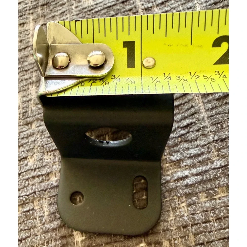 Curtain Rod Brackets Set of 2 Like New Matte Black Metal Industrial